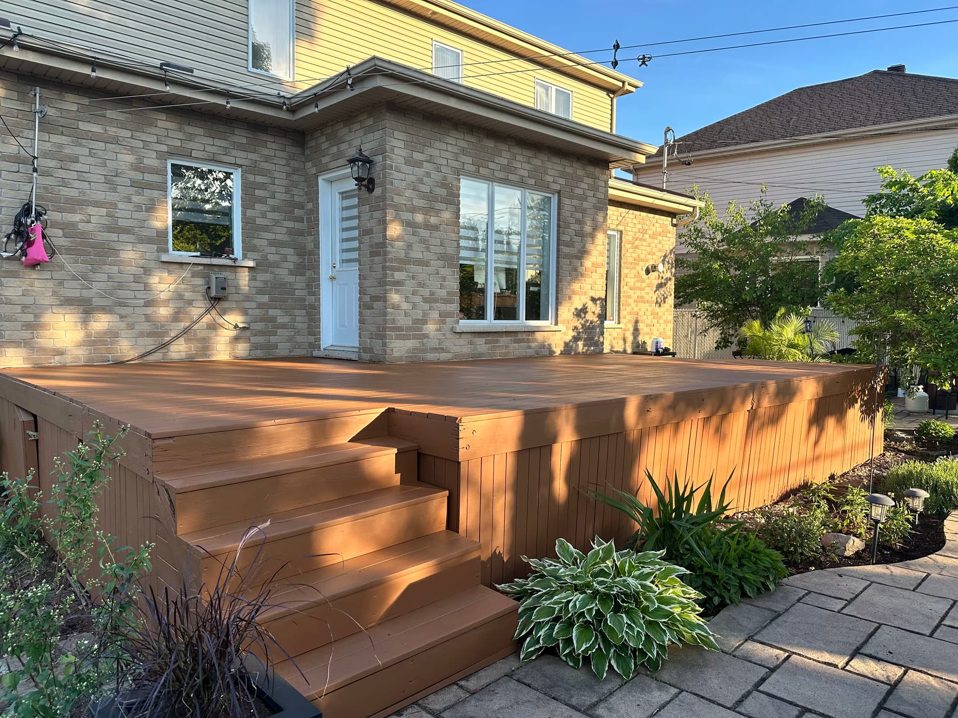 Deck stained with Hidden Valley
