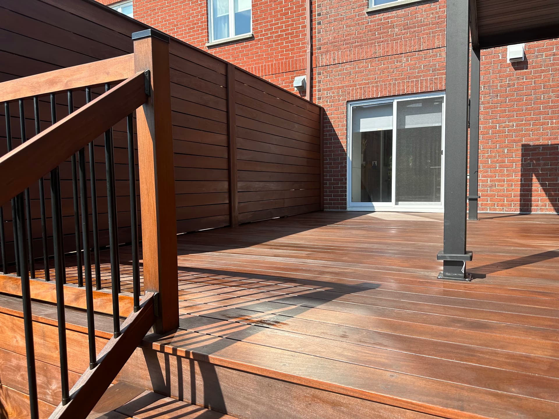 Deck stained with IPE Oil
