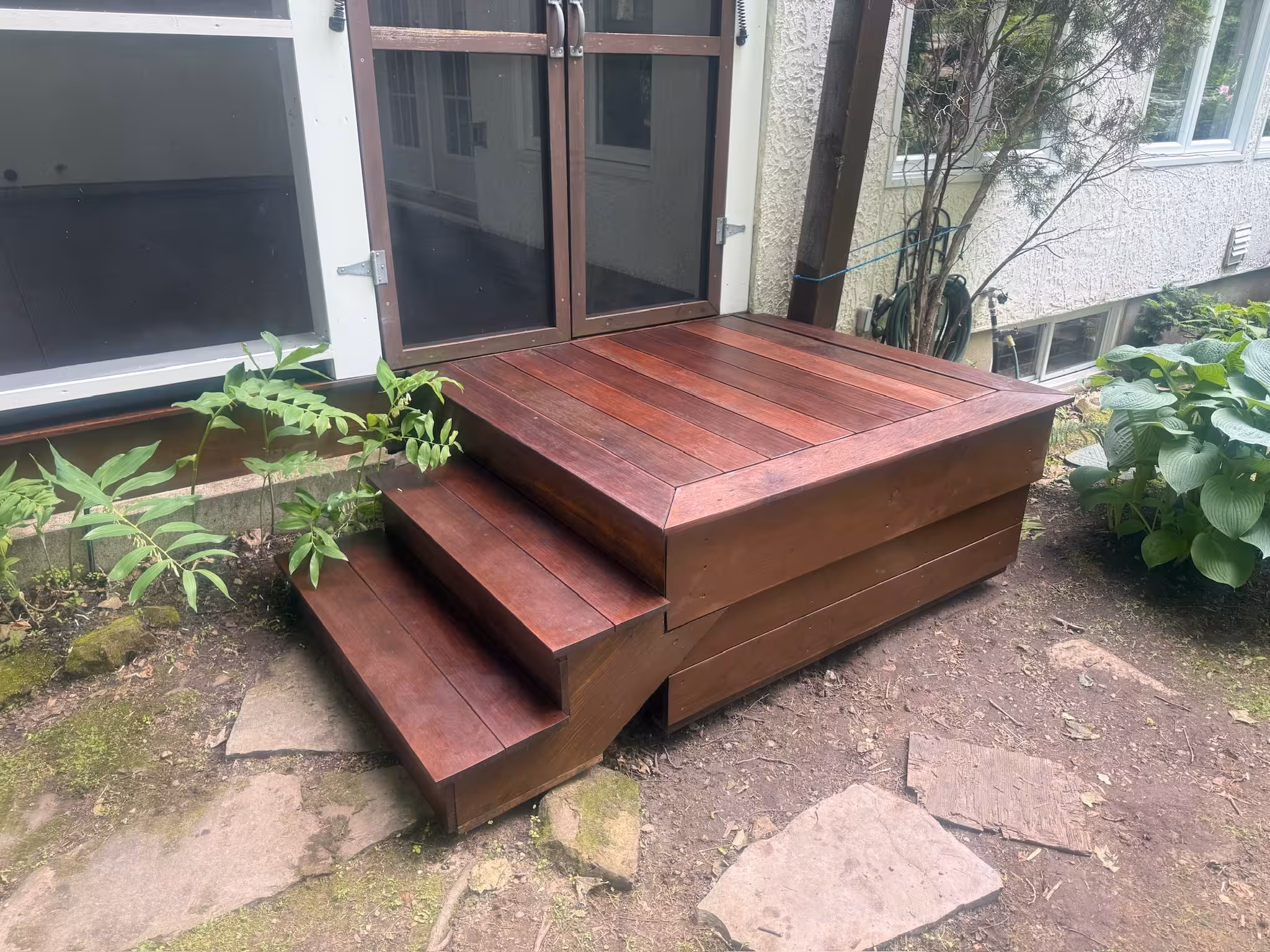 Deck stained with IPE Oil